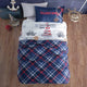 Decoware kinderdekbedovertrek Maritime - blauw - katoen
