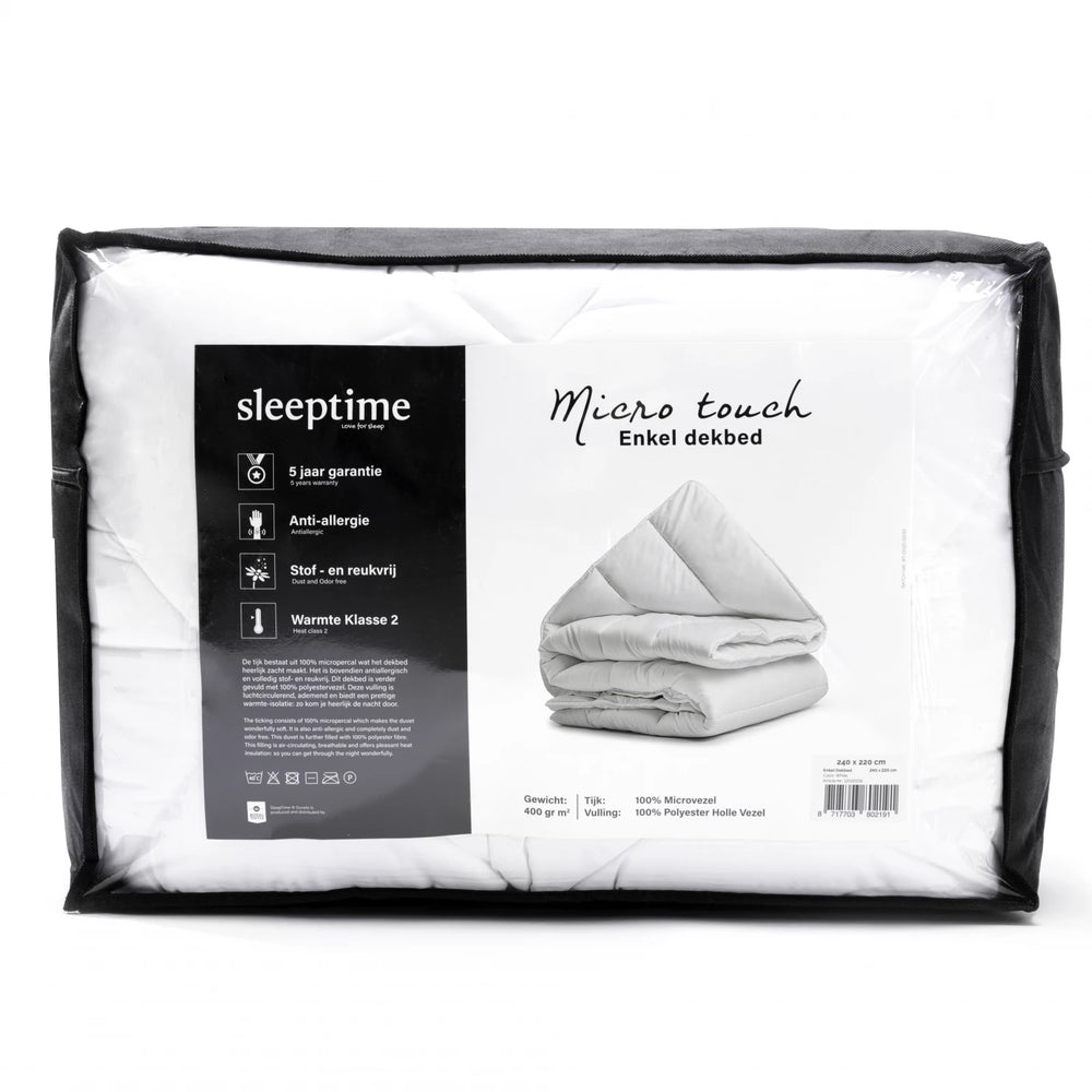 Micro Touch Enkel Dekbed - 100% Micropercal - Anti‑allergisch Comfort