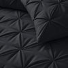Microvezel Pintuck kussensloop 60x70 cm - Antraciet - Per 2 stuks - detail