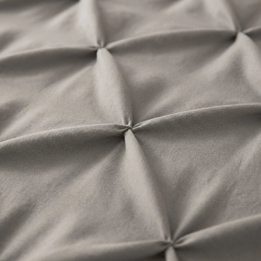Microvezel Pintuck kussensloop 60x70 cm - Grijs - Per 2 stuks - pintuck stof