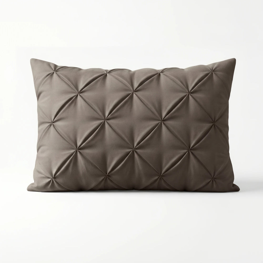 Microvezel Pintuck kussensloop 60x70 cm - Taupe - Per 2 stuks