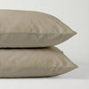 Microvezel kussensloop 60x70 cm - Taupe - Per 2 stuks - closeup