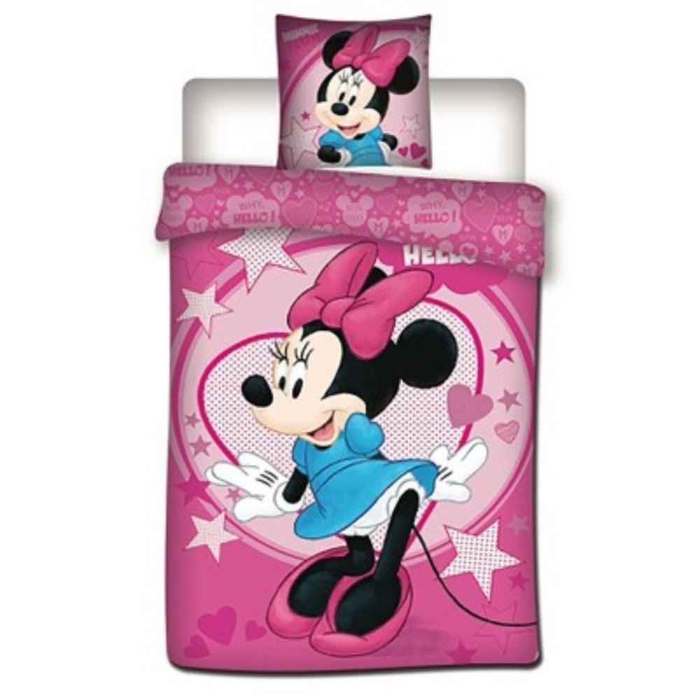 Minnie Mouse dekbedovertrek Stars - microvezel - eenpersoons
