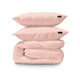 Mousseline dekbedovertrek roze - microvezel - 1-persoons