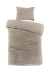 Papillon Teddy Rib Fleece dekbedovertrek Dorit - zand