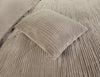 Papillon Teddy Rib Fleece dekbedovertrek Dorit - zand