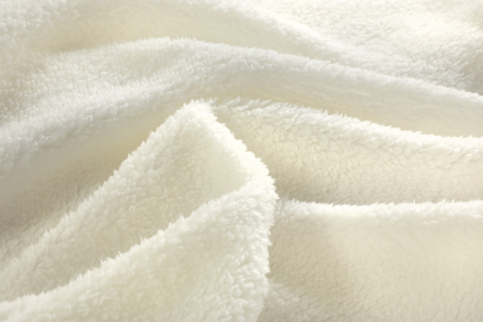 Papillon Teddy Fleece dekbedovertrek Billy - Offwhite/Ivoor