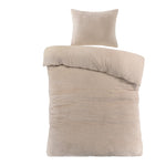 Papillon Teddy Fleece dekbedovertrek Billy - Zand