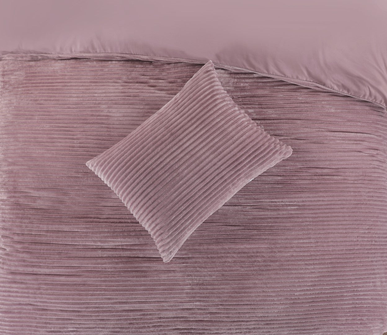 Papillon Teddy Rib Fleece dekbedovertrek Dorit - Roze