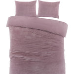 Papillon Teddy Rib Fleece dekbedovertrek Dorit - roze