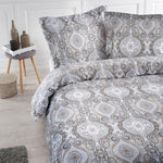 Papillon dekbedovertrek Trix zand - Katoensatijn - 1-persoons (140x220 + 60x70cm)