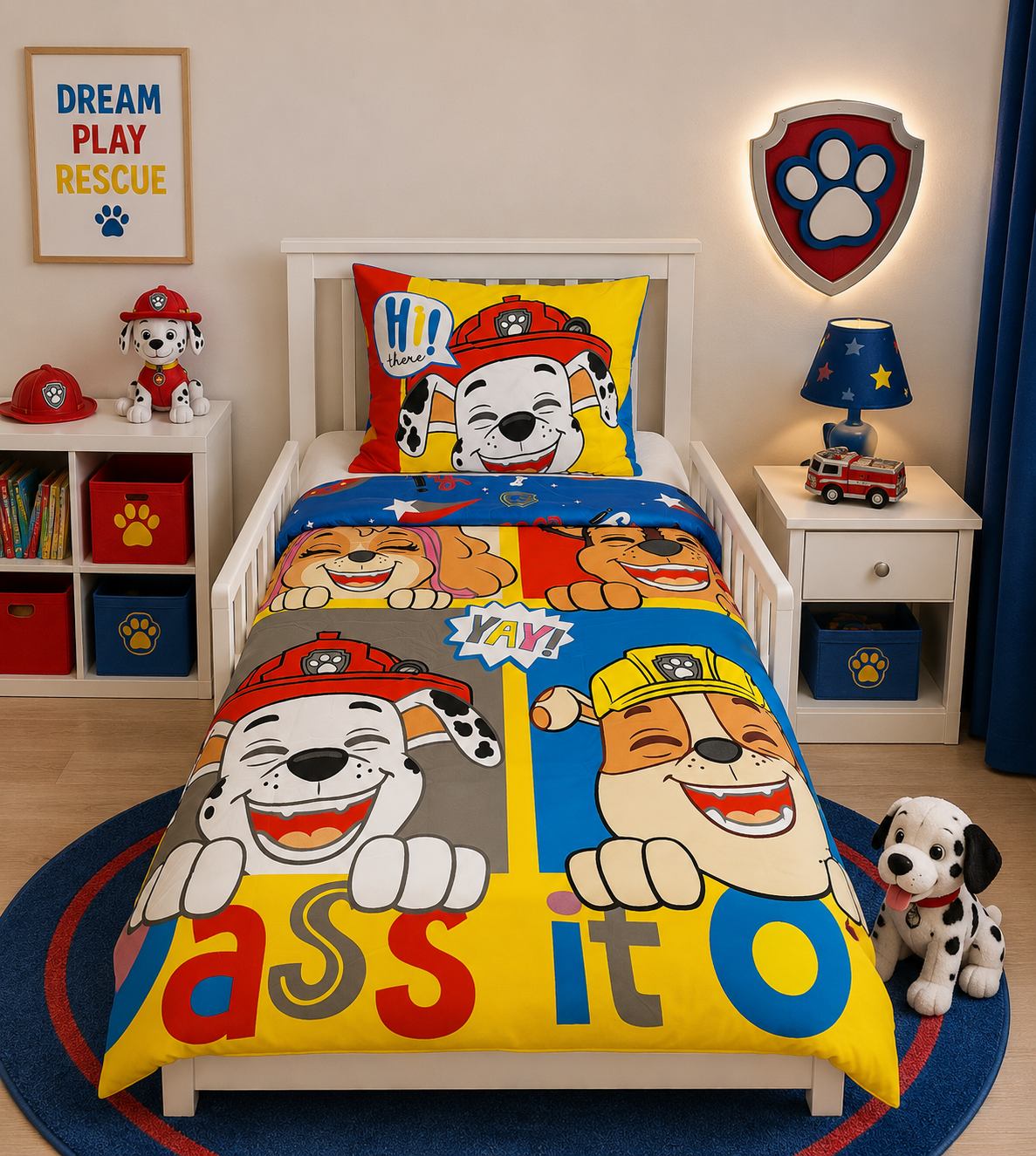 Paw Patrol kinderdekbedovertrek Pass it on - microvezel