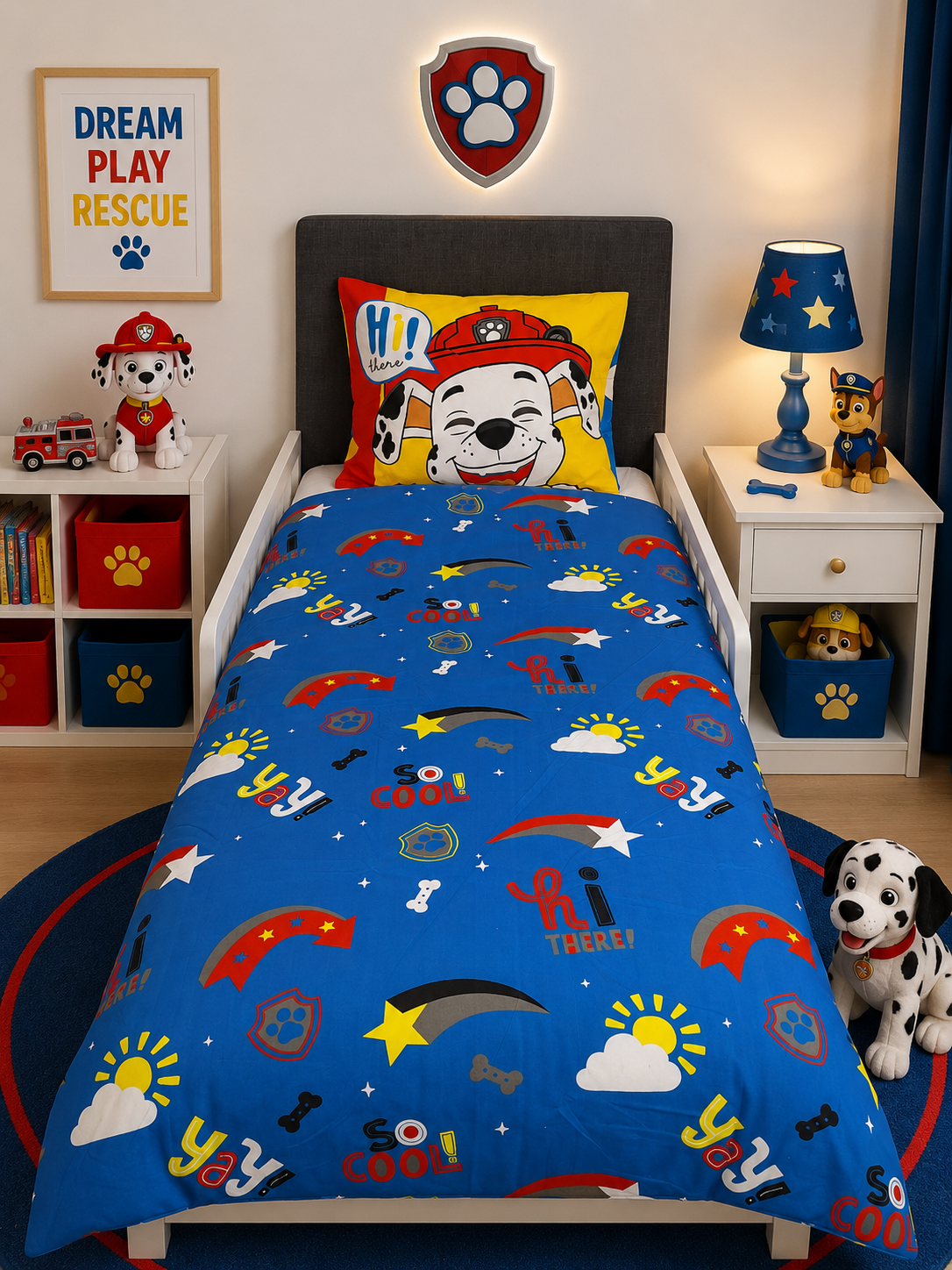 Paw Patrol kinderdekbedovertrek Pass it on - microvezel