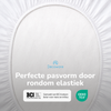 Decoware peuter hoeslaken - katoen - wit - 70x150 cm