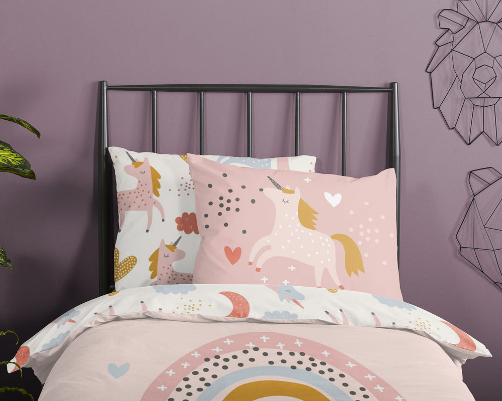 Good Morning peuter dekbedovertrek Unicorn love - katoen