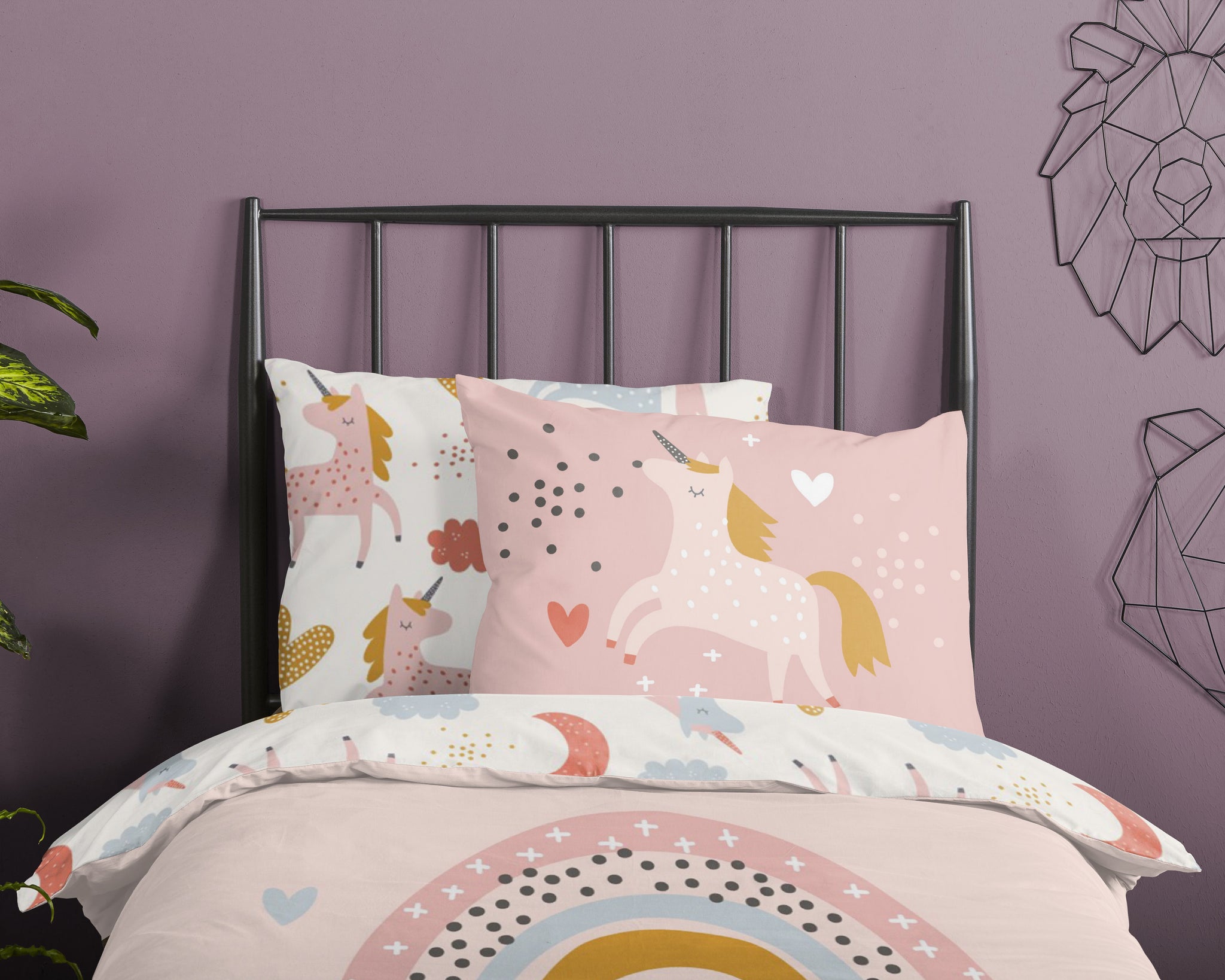 Good Morning peuter dekbedovertrek Unicorn love - katoen