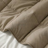 Primaviera Deluxe Lazy Dekbed zonder overtrek Percale - Excl. kussenslopen - Taupe - closeup