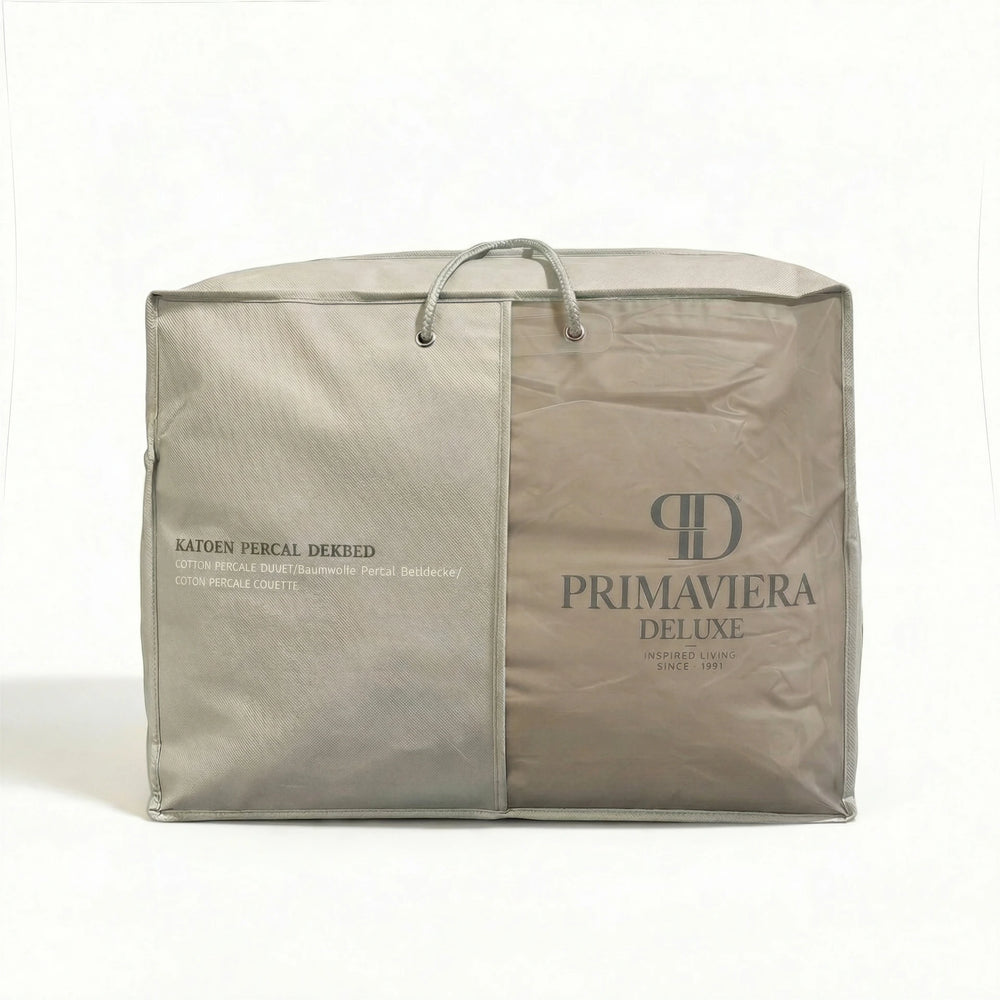 Primaviera Deluxe Lazy Dekbed zonder overtrek Percale - Excl. kussenslopen - Taupe - verpakking