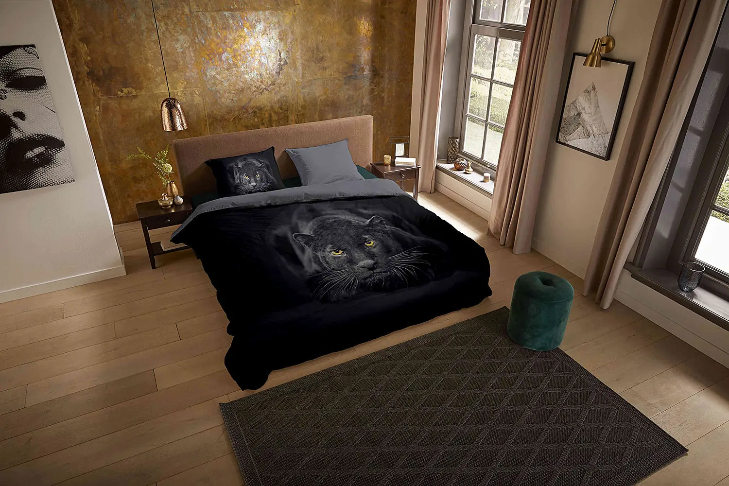 Pure dekbedovertrek Black Panther - Microvezel