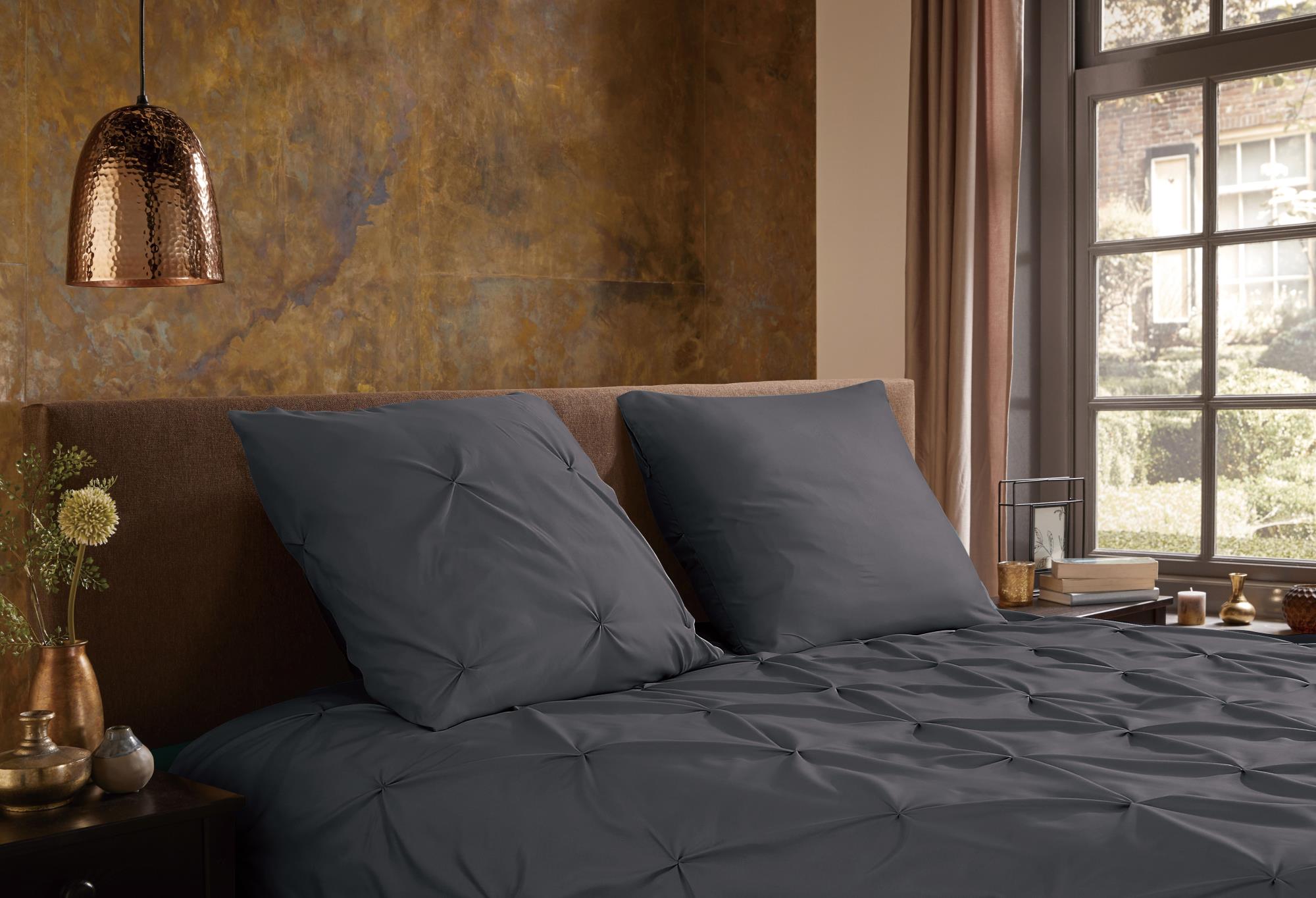 Pure dekbedovertrek Elegance - Antraciet - Microvezel