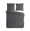 Pure dekbedovertrek Elegance - antraciet - microvezel