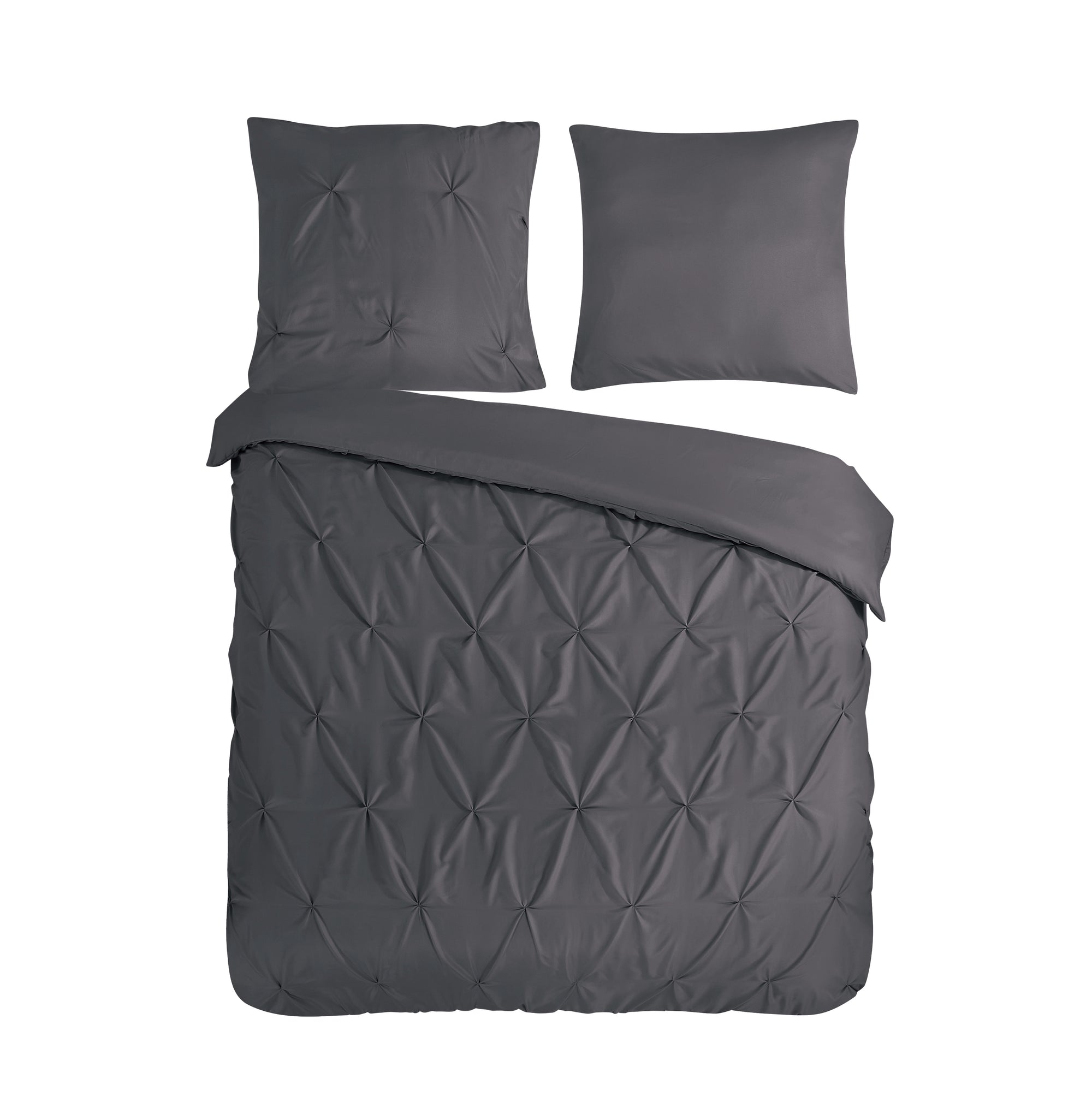 Pure dekbedovertrek Elegance - Antraciet - Microvezel