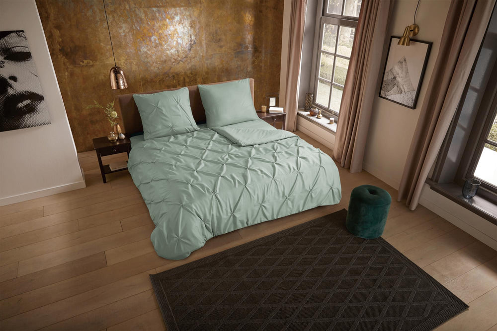 Pure dekbedovertrek Elegance - light sage - microvezel