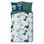 Pure kinderdekbed zonder overtrek Dino - Incl. kussensloop - 140x200 cm