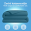 Decoware dekbedovertrek uni - Blauw - Katoensatijn