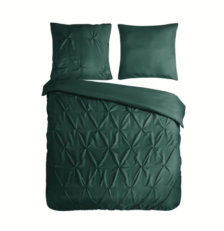 Pure dekbedovertrek Elegance - groen - microvezel