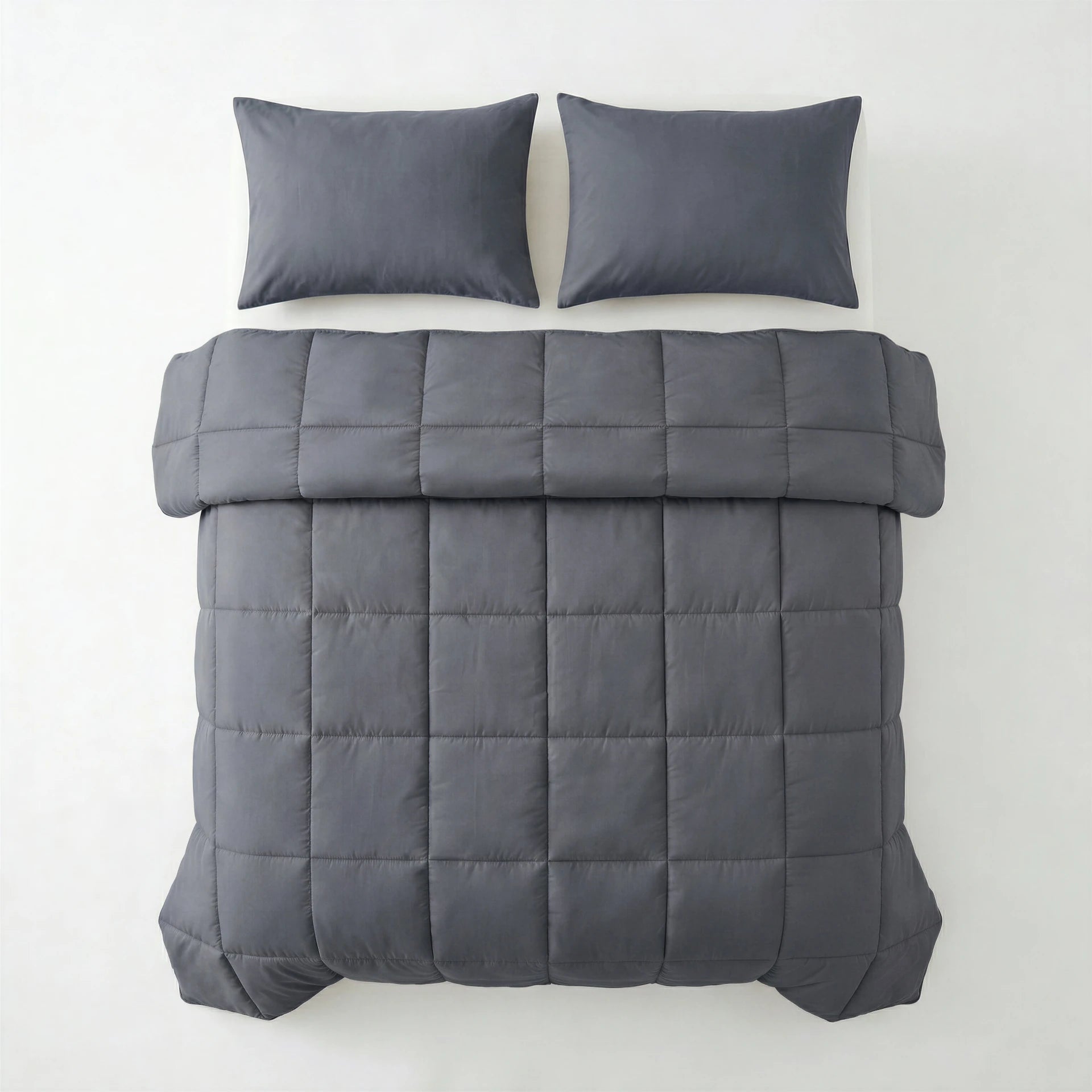 Primaviera Deluxe Lazy Dekbed zonder overtrek excl. kussensloop - Percale Katoen - Antraciet