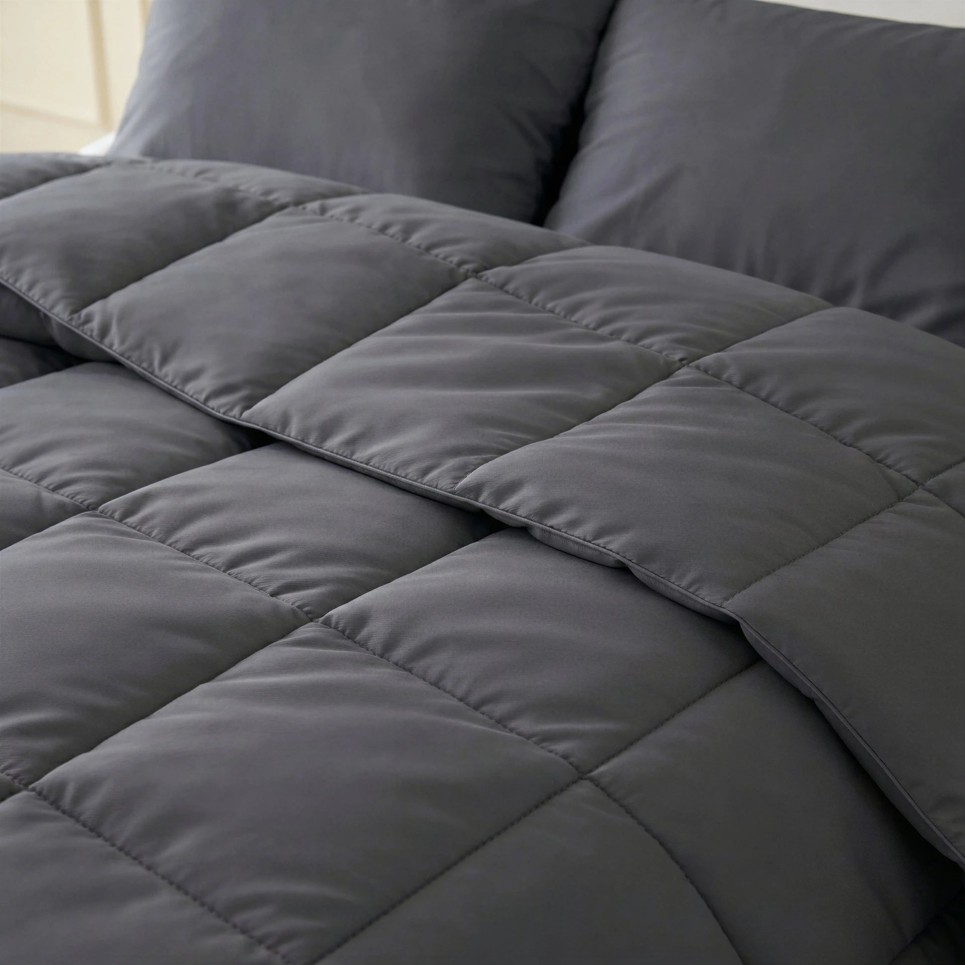 Primaviera Deluxe Lazy Dekbed zonder overtrek excl. kussensloop - Percale Katoen - Antraciet