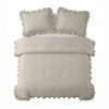 Sleeptime Lazy dekbed zonder overtrek Ruffles excl. kussensloop - Beige/Grijs