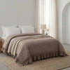 Sleeptime Lazy dekbed zonder overtrek Ruffles excl. kussensloop - Taupe
