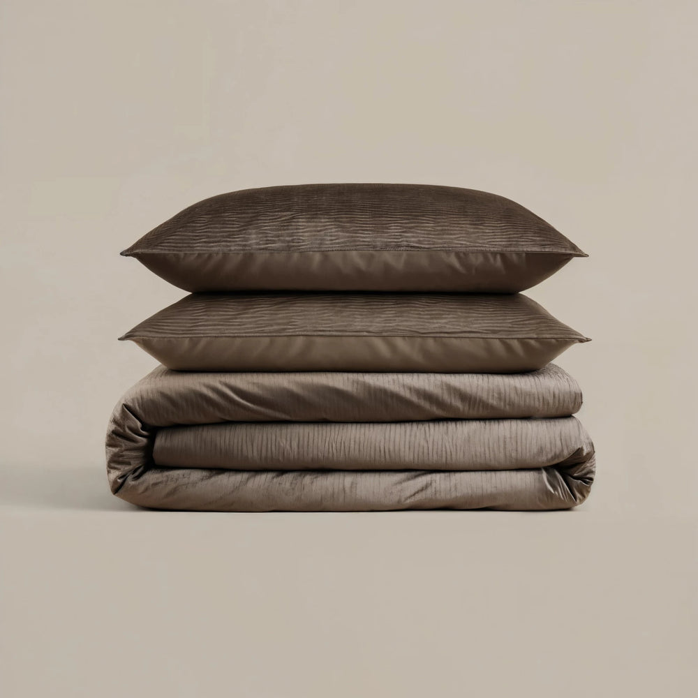 Sleeptime Velvet Cartier dekbedovertrek - taupe
