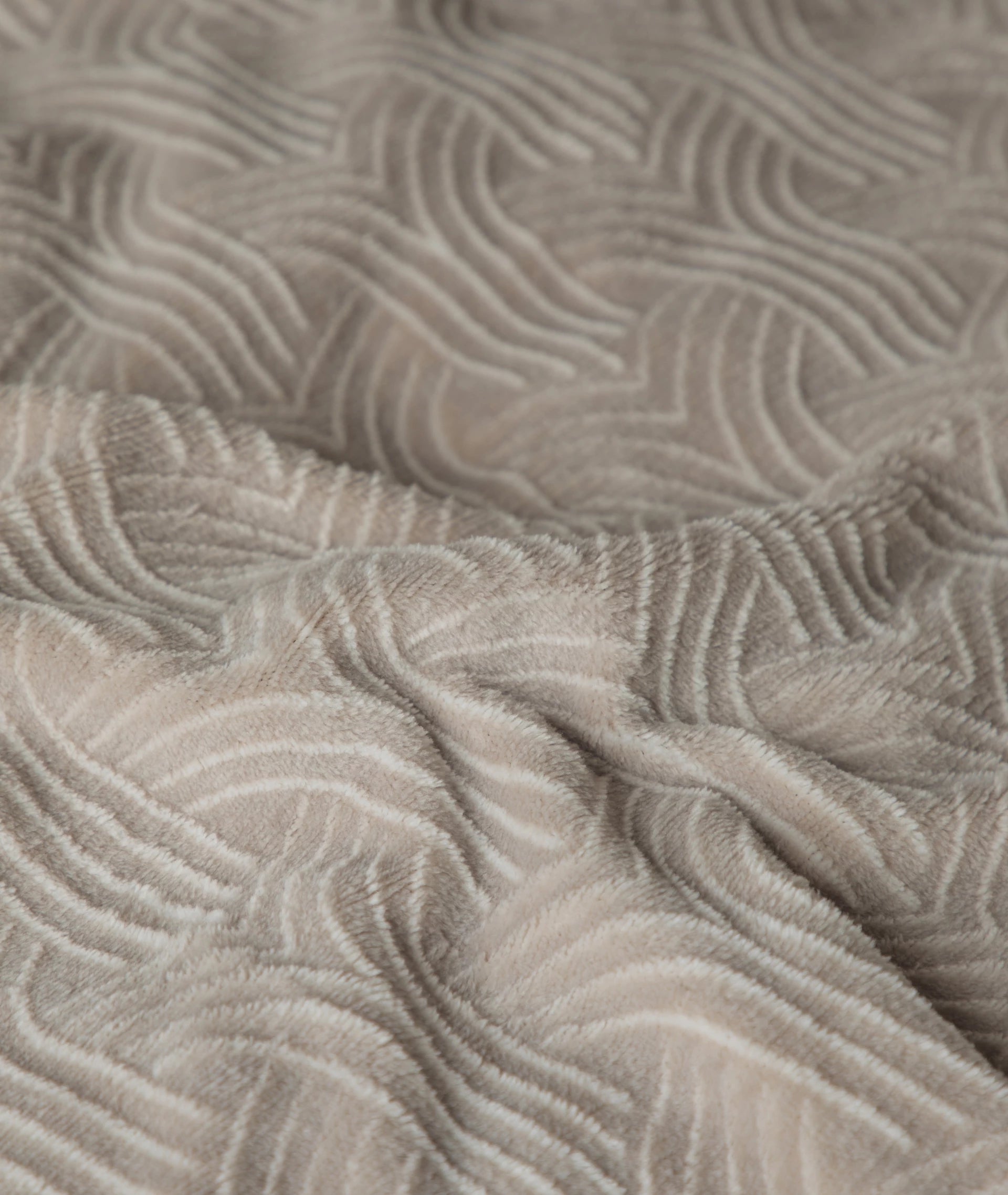 Sleeptime Flanel Art - Taupe - Flanel Fleece