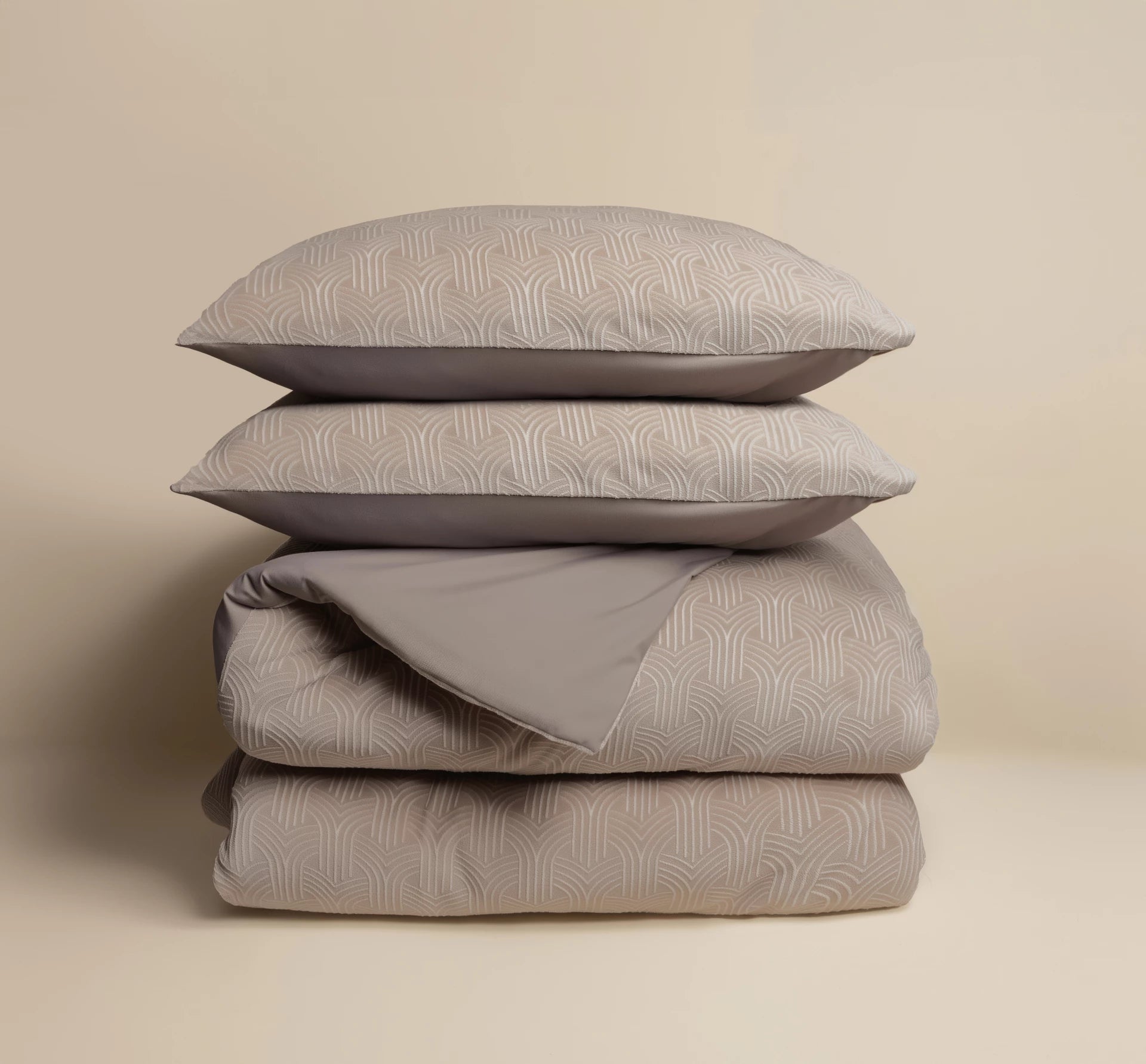 Sleeptime Flanel Art - Taupe - Flanel Fleece