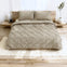 Sleeptime Lazy Velvet dekbed zonder overtrek inclusief kussensloop - Taupe/Grijs