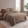 Sleeptime Lazy Velvet dekbed zonder overtrek incl. kussensloop - Taupe/Bruin