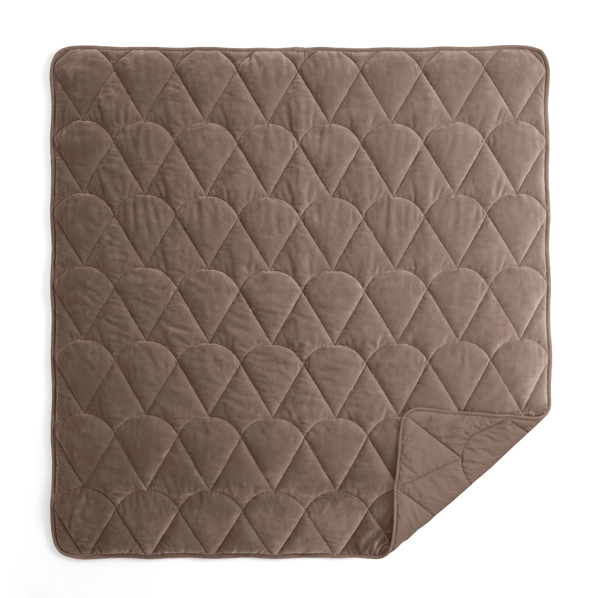 Sleeptime Lazy Velvet dekbed zonder overtrek incl. kussensloop - Taupe/Bruin