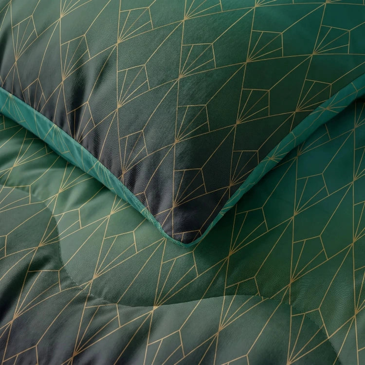 Sleeptime Lazy dekbed zonder overtrek Bowen incl. kussensloop - groen - detail