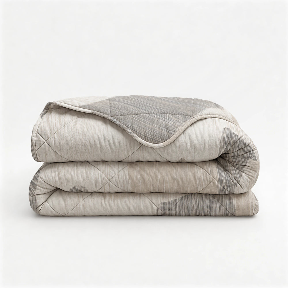 Sleeptime Lazy dekbed zonder overtrek Checkered - Excl. kussensloop - Beige/Grijs
