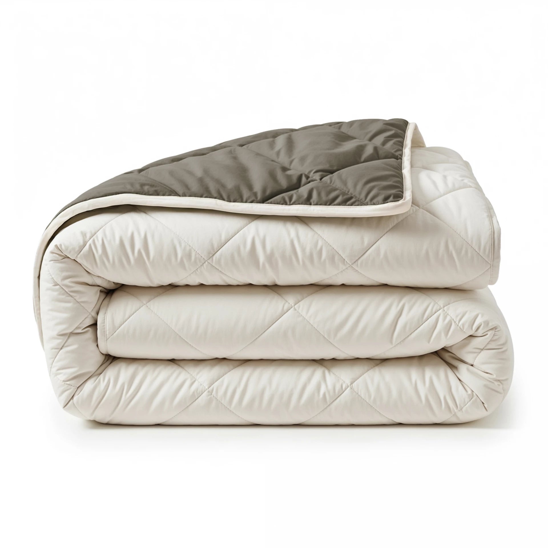 Sleeptime Lazy dekbed zonder overtrek Diamond incl. kussensloop - Crème/Kaki