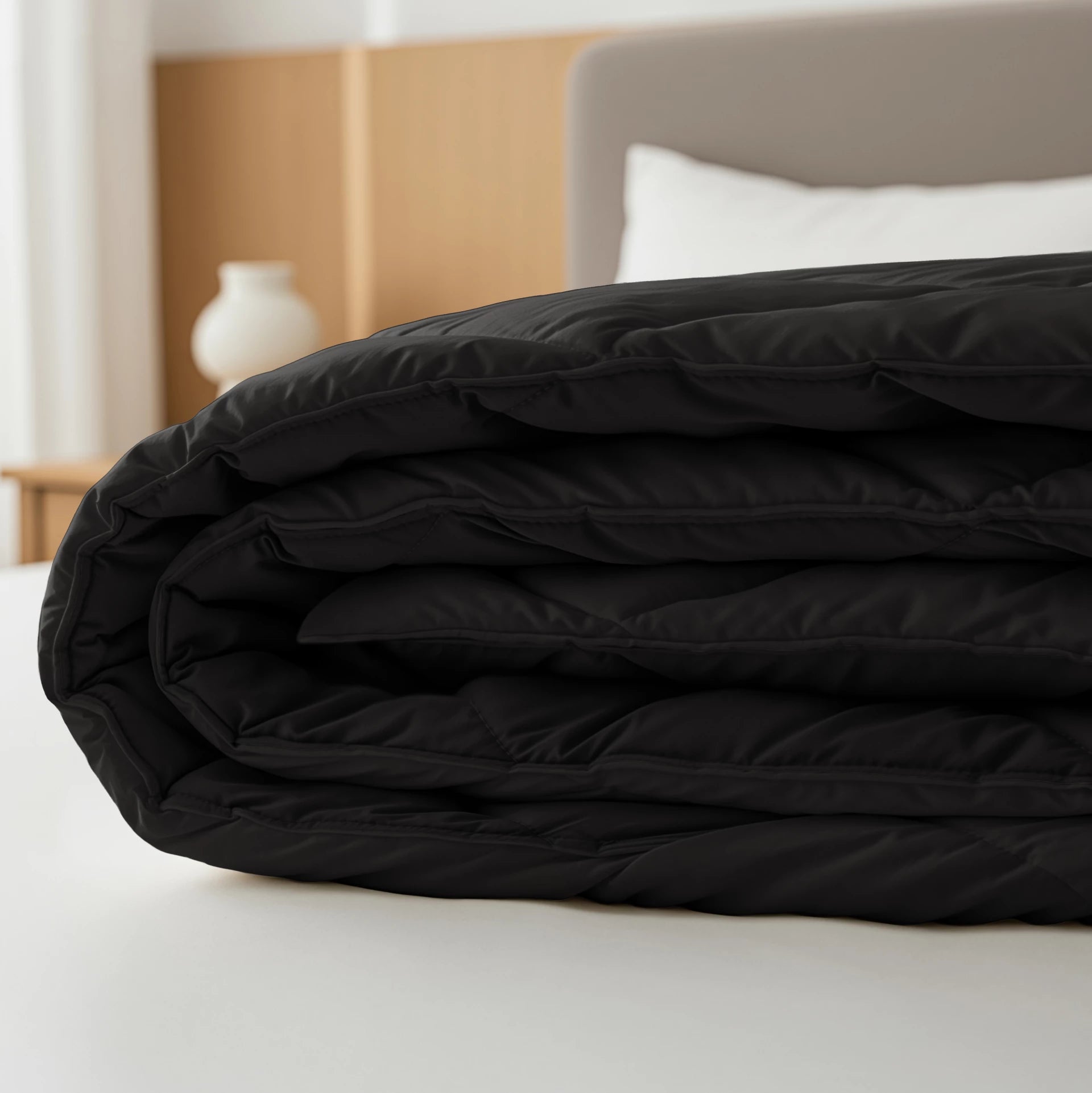 Sleeptime Lazy dekbed zonder overtrek Diamond incl. kussensloop - Zwart