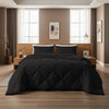 Sleeptime Lazy dekbed zonder overtrek Diamond incl. kussensloop - Zwart