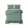 Sleeptime Lazy dekbed zonder overtrek Dorian incl. kussensloop - groen - bovenaanzicht