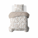 Sleeptime Lazy dekbed zonder overtrek Drifty incl. kussensloop - Zand/Grijs