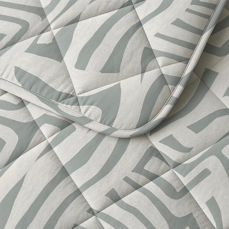 Sleeptime Lazy dekbed zonder overtrek Eran incl. kussensloop - groen - detail