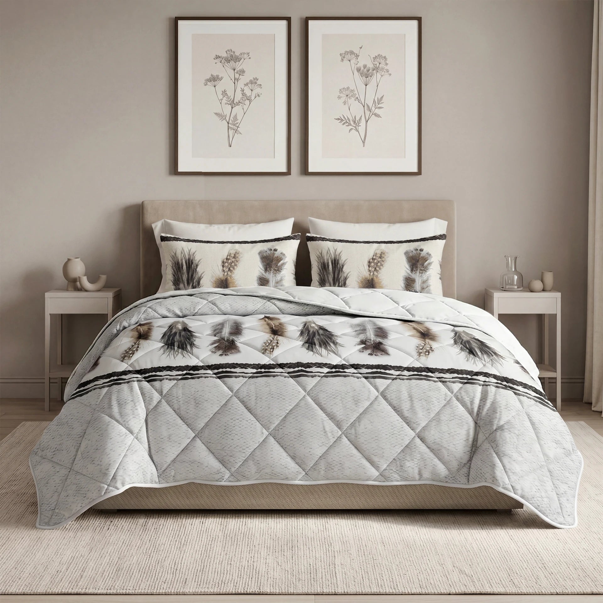 Sleeptime Lazy dekbed zonder overtrek Feathers 3 incl. kussensloop - kamerimpressie