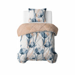 Sleeptime Lazy dekbed zonder overtrek Glass Flower incl. kussensloop - Blauw